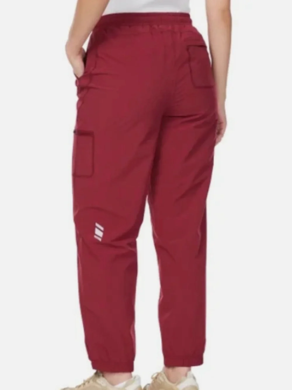 Merrell Womens Red Fleece Lined Cargo Jogger Pants Small